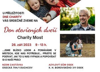 Pozvánka na den otevřených dveří v Charitě Most
