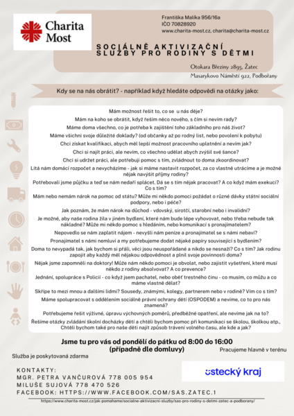 SAS - karta potřeb směrem k uživatelům